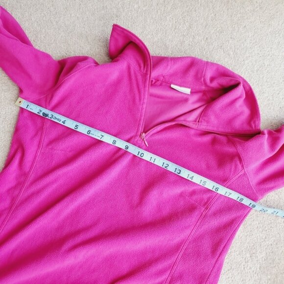 Columbia Glacial IV Outdoor Hiking Running Sports Barbie Pink Fleece Jacket M - Picture 6 of 9